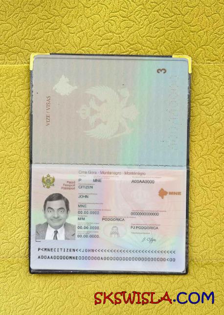 Czarnogóra zdjęcie do paszportu pliki PSD, skan i fotografowany obraz